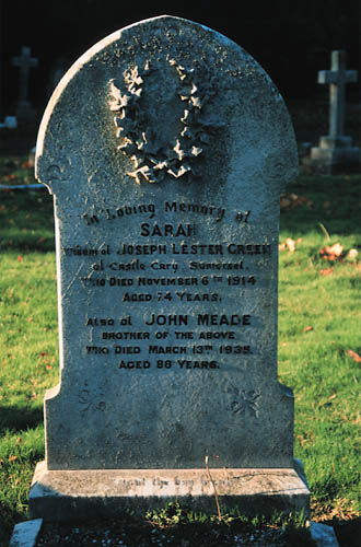 Sarah,  stone wreath
